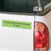 Be Vegan Bumpersticker (Op Truck)