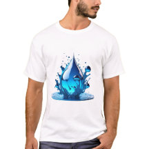"Be Water" Drop Design Hoge kwaliteit