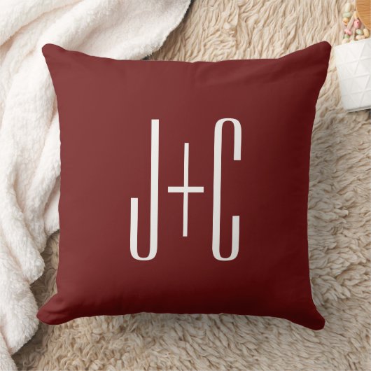 Be werkbare donkerrode achtergrond en witte tekst  kussen (Deken)