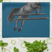 Be Wild and Free Paard Springen Theedoek (Gevouwen)