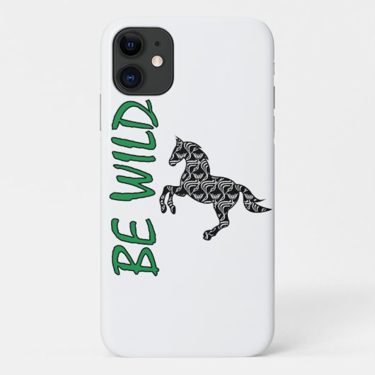 Be Wild-Strong and Decorative Horse  Case-Mate iPhone Case (Achterkant)