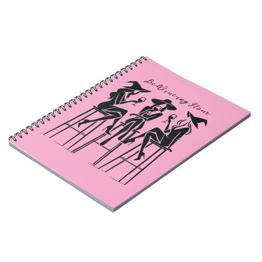 Be-Wine-ing Hour, Elegante Heksen Wijnavond, Moder Notitieboek (Linkerzijde)