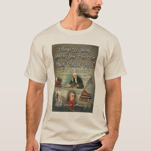 Be Wolfgang Amadeus Mozart T-shirt (Voorkant)