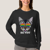 Be You Cat  Gay Pride T-shirt (Voorkant)