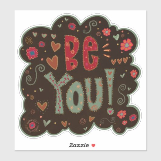 Be You Fun Aanmoediging Inspirivity Sticker (Vel)