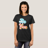 Be You  LGBTQ pride rainbow and trans flag T-shirt (Voorkant volledig)