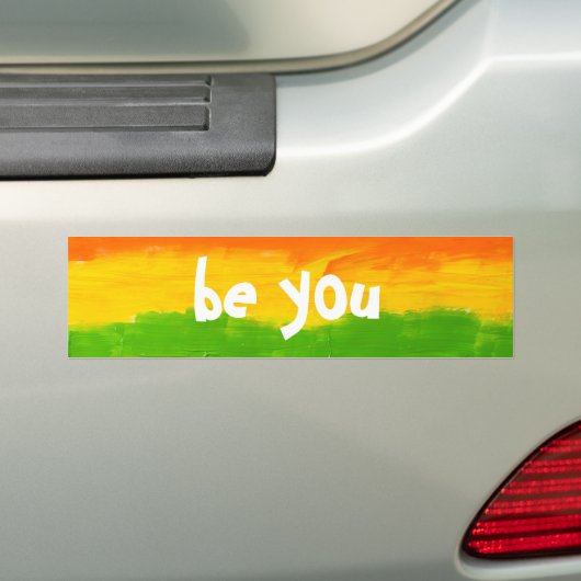 Be You Rainbow Kleuren LHBT Pride Bumpersticker (Op auto)