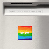 Be You Rainbow LGBT Magnet – Pride Month LGBTQ+ (Insitu (Vaatwasser))