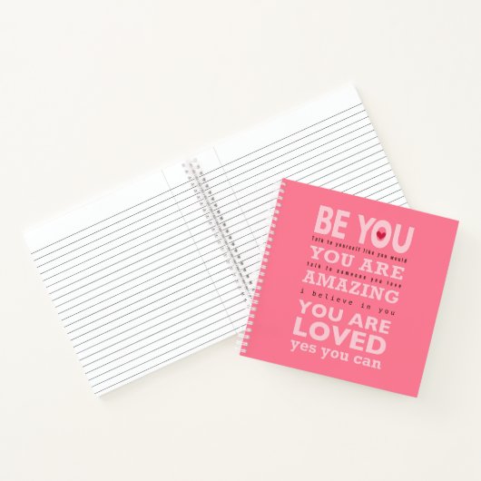 Be You — Spiral Notitieboek (8,5 inch x 8,5 inch) (Binnen)