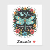Be You The World Will Adjust - Dragonfly (1) Sticker (Vel)