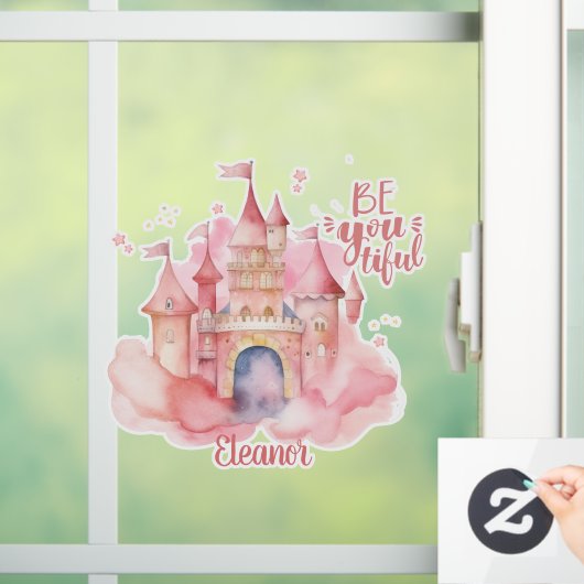 Be-you-tiful aanpasbaar raamsticker (Huis)