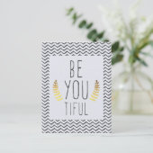Be You Tiful Briefkaart (Staand voorkant)