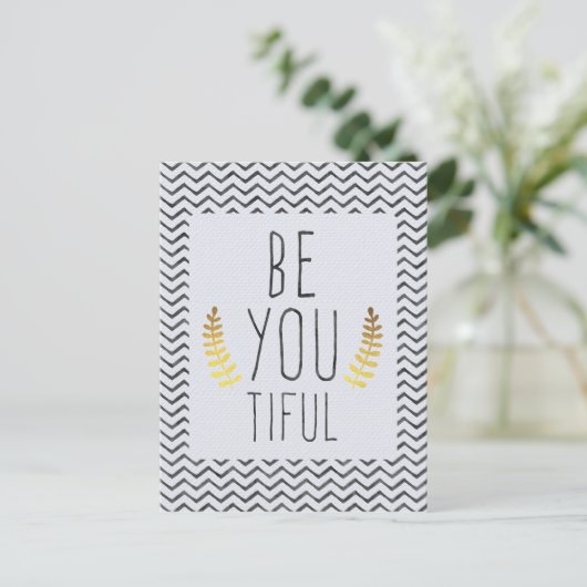 Be You Tiful Briefkaart (Staand voorkant)