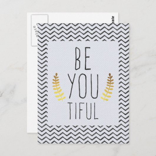 Be You Tiful Briefkaart (Voorkant / Achterkant)