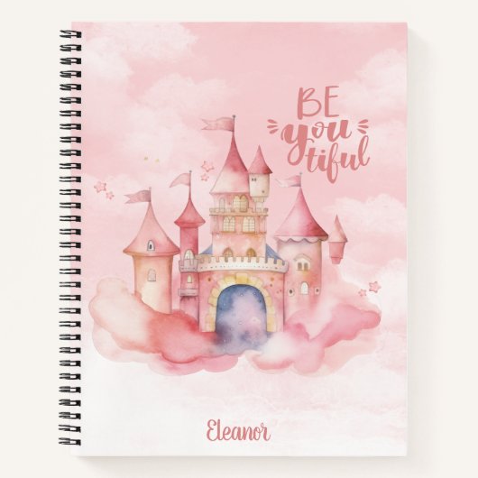 Be-You-Tiful Palace in de Pink Cloud aanpasbaar Notitieboek (Voorkant)