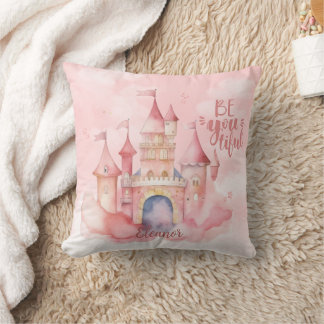 Be-You-Tiful Paleis in de Roze Wolk Burp Doek Kussen