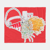 Be Your Biggest Fan Fleece Deken (Voorkant (Horizontaal))