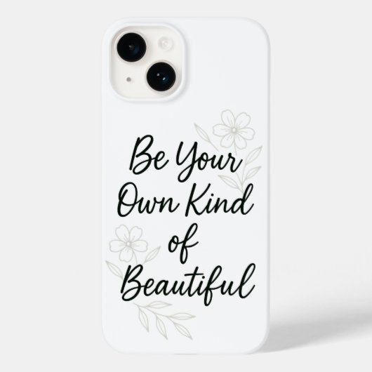 Be Your Own Kind of Beautiful Motivational Quote P Case-Mate iPhone Case (Achterkant)