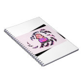 Be Your Own Peace Anime Girl & Butterflies Spiral  Notitieboek (Rechterzijde)