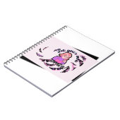 Be Your Own Peace Anime Girl & Butterflies Spiral  Notitieboek (Linkerzijde)