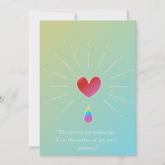 Be Your True Self – Empowering Greeting Card Feestdagenkaart (Voorkant)