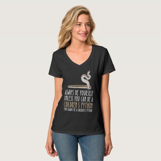 Be Yourself Always And Be A Children's Python T-shirt (Voorkant volledig)
