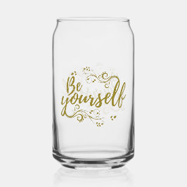 Be Yourself Can Glass Blikvorm Glas