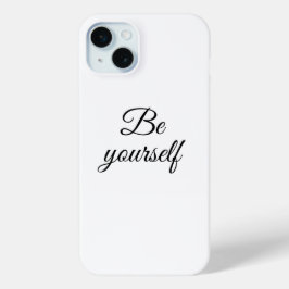 Be yourself iPhone 15 mini hoesje