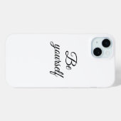 Be yourself Case-Mate iPhone case (Achterkant (horizontaal))