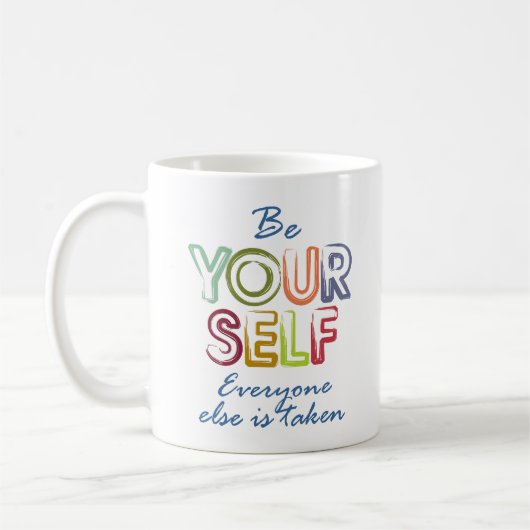 Be yourself koffiemok (Links)