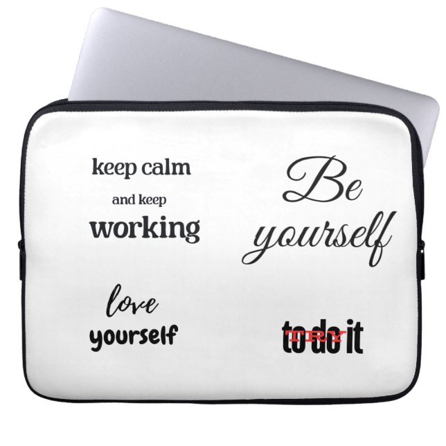Be yourself laptop sleeve (Voorkant)