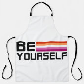 Be Yourself | Lesbian Pride  Schort (Voorkant)