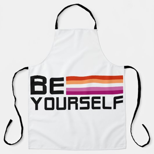 Be Yourself | Lesbian Pride  Schort (Voorkant)