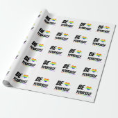 Be yourself | LGBTQ+ Pride Cadeaupapier (Uitgerold)