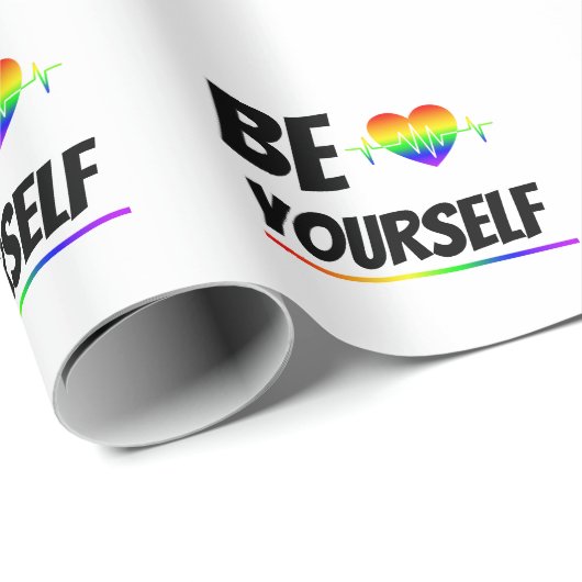 Be yourself  | LGBTQ+ Pride  Cadeaupapier (Rol Hoek)