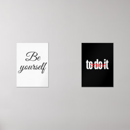 Be yourself muurkunst sets