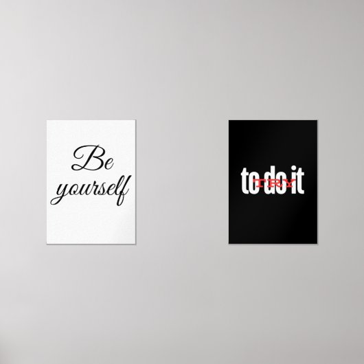 Be yourself muurkunst sets (Voorkant)