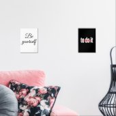 Be yourself muurkunst sets (Woonkamer)