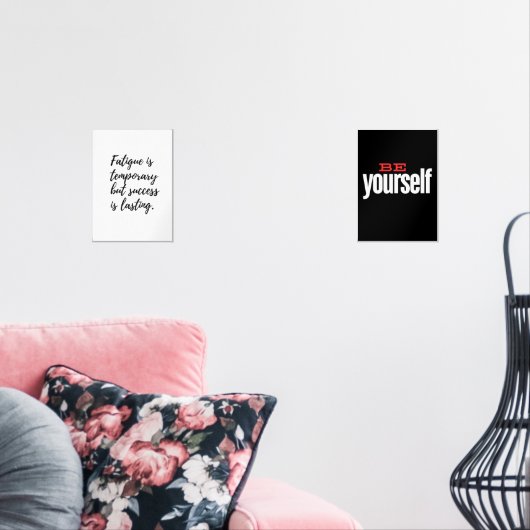 Be yourself muurkunst sets (Woonkamer)