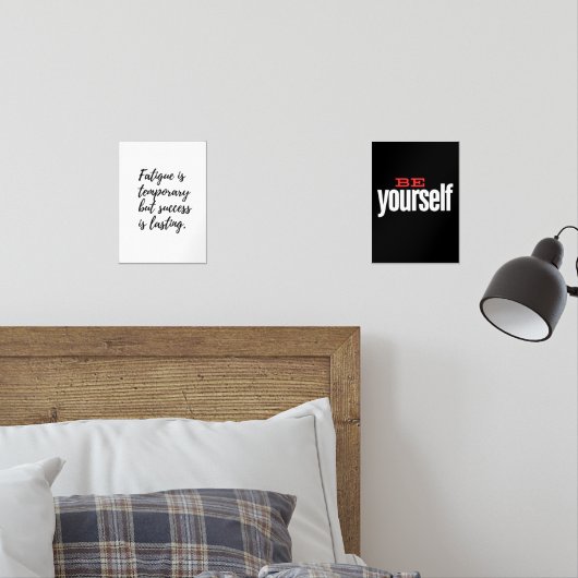Be yourself muurkunst sets (Slaapkamer)