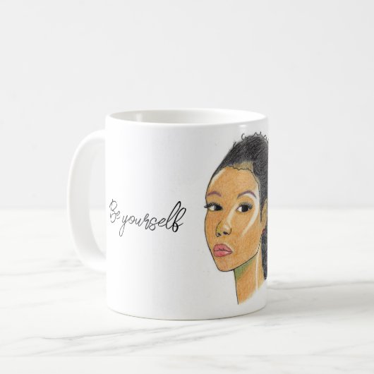 Be yourself, no fear koffiemok (Voorkant links)