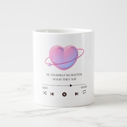 Be Yourself No Matter What They Say - jumbo mug Grote Koffiekop (Voorkant)