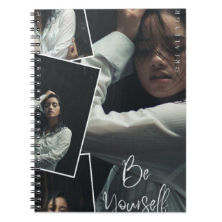 Be Yourself Photo Collage Spiral Notebook  Notitieboek