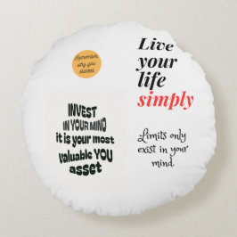 Be yourself rond kussen