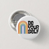 Be Yourself Ronde Button 3,2 Cm (Voorkant /achterkant)
