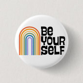 Be Yourself Ronde Button 3,2 Cm (Voorkant)