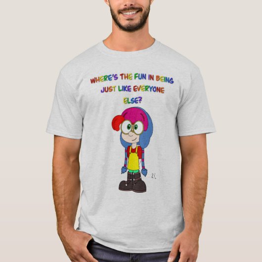 Be yourself shirt (Voorkant)