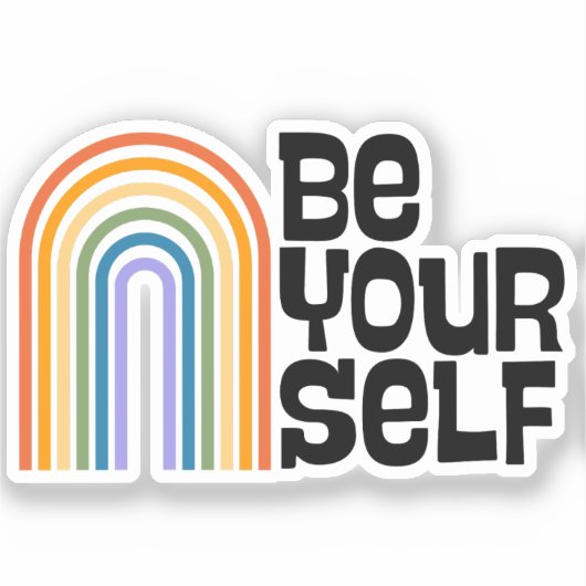Be Yourself Sticker (Voorkant)