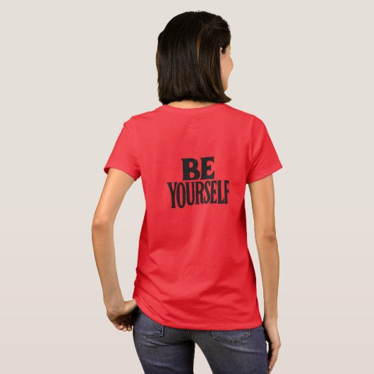 Be yourself t-shirt (Achterkant volledig)