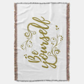 Be Yourself T-shirt Deken (Voorkant Verticaal)